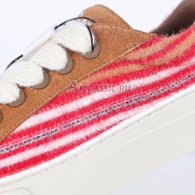 Denim Tears x Dior B33 Dior Tears - Red Mohair Sneaker Red Multi-Color/Brown 3SN303ZWR_H763 Mens Womens Shoes