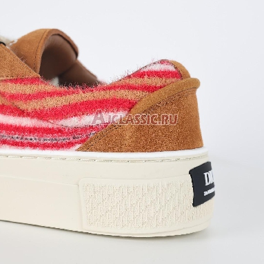 Denim Tears x Dior B33 Dior Tears - Red Mohair Sneaker Red Multi-Color/Brown 3SN303ZWR_H763 Mens Womens Shoes