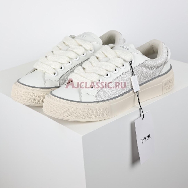 Dior B33 White Smooth Calfskin Oblique Jacquard Sneaker White/Grey 3SN303ZYS_H068 Replicas Shoes