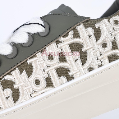 Dior B33 Khaki Smooth Calfskin Oblique Raised Embroidery (Numbered) Sneaker Khaki/White 3SN303ZYQ_H681 Replicas Shoes