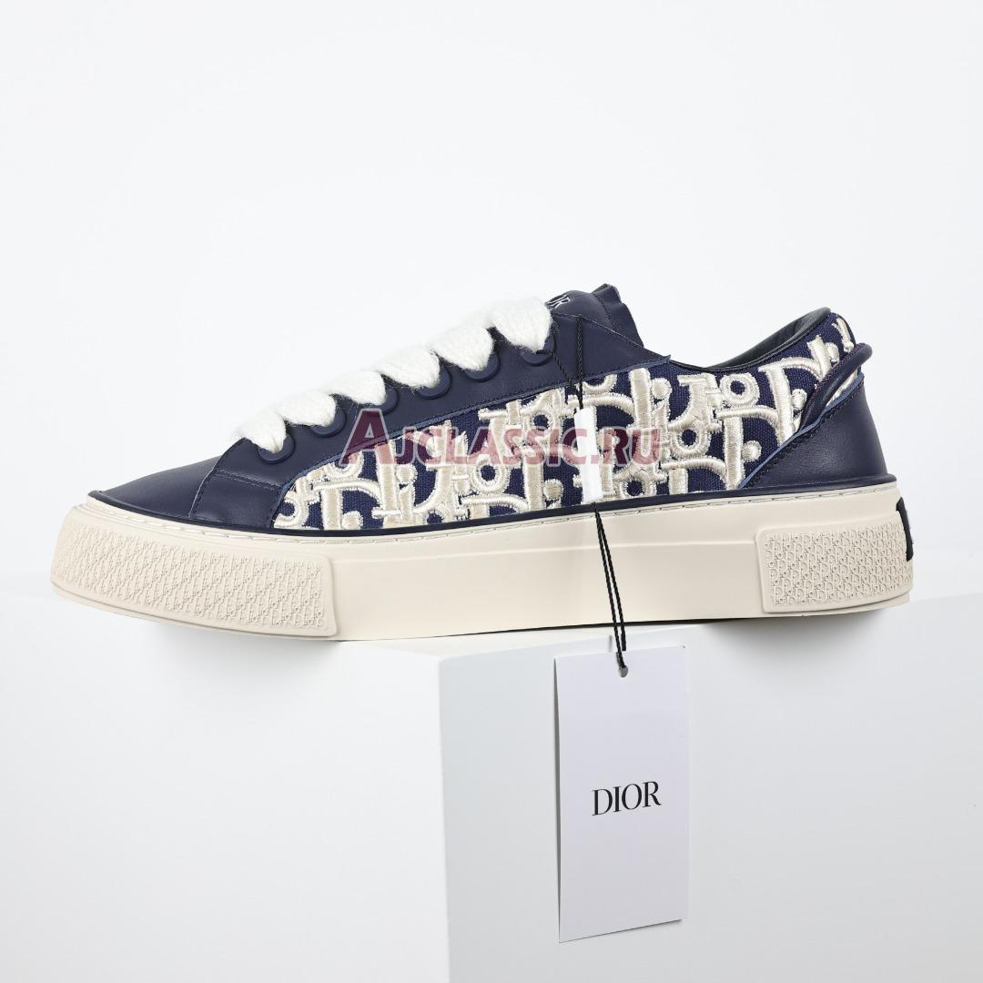 Dior B33 "Dior Oblique Raised Embroidery - Navy Blue" Sneaker 3SN303ZYQ_H561