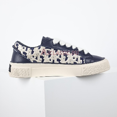 Dior B33 Dior Oblique Raised Embroidery - Navy Blue Sneaker Navy Blue/Cream 3SN303ZYQ_H561 Replicas Shoes