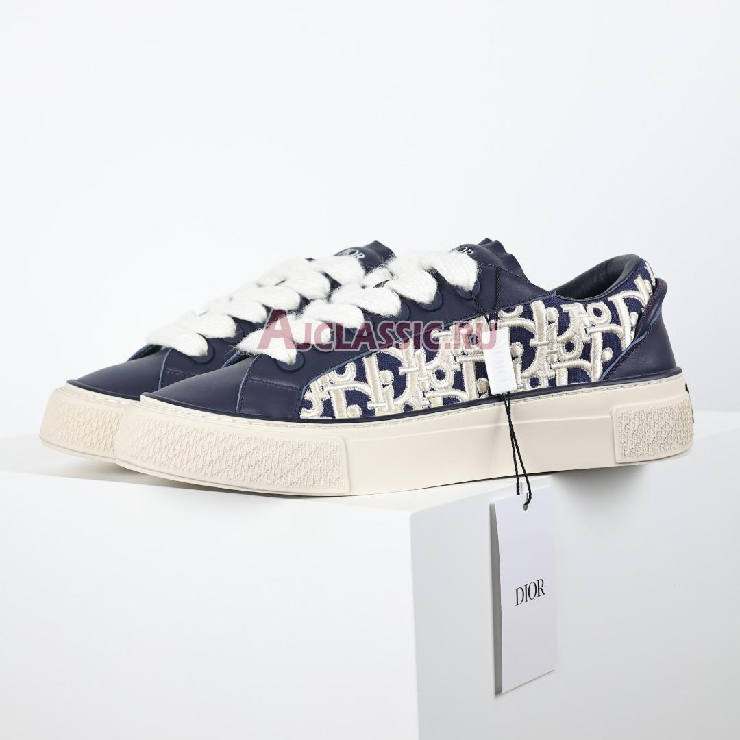 Dior B33 "Dior Oblique Raised Embroidery - Navy Blue" Sneaker 3SN303ZYQ_H561