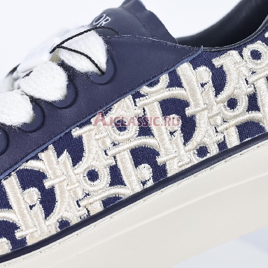 Dior B33 Dior Oblique Raised Embroidery - Navy Blue Sneaker Navy Blue/Cream 3SN303ZYQ_H561 Replicas Shoes