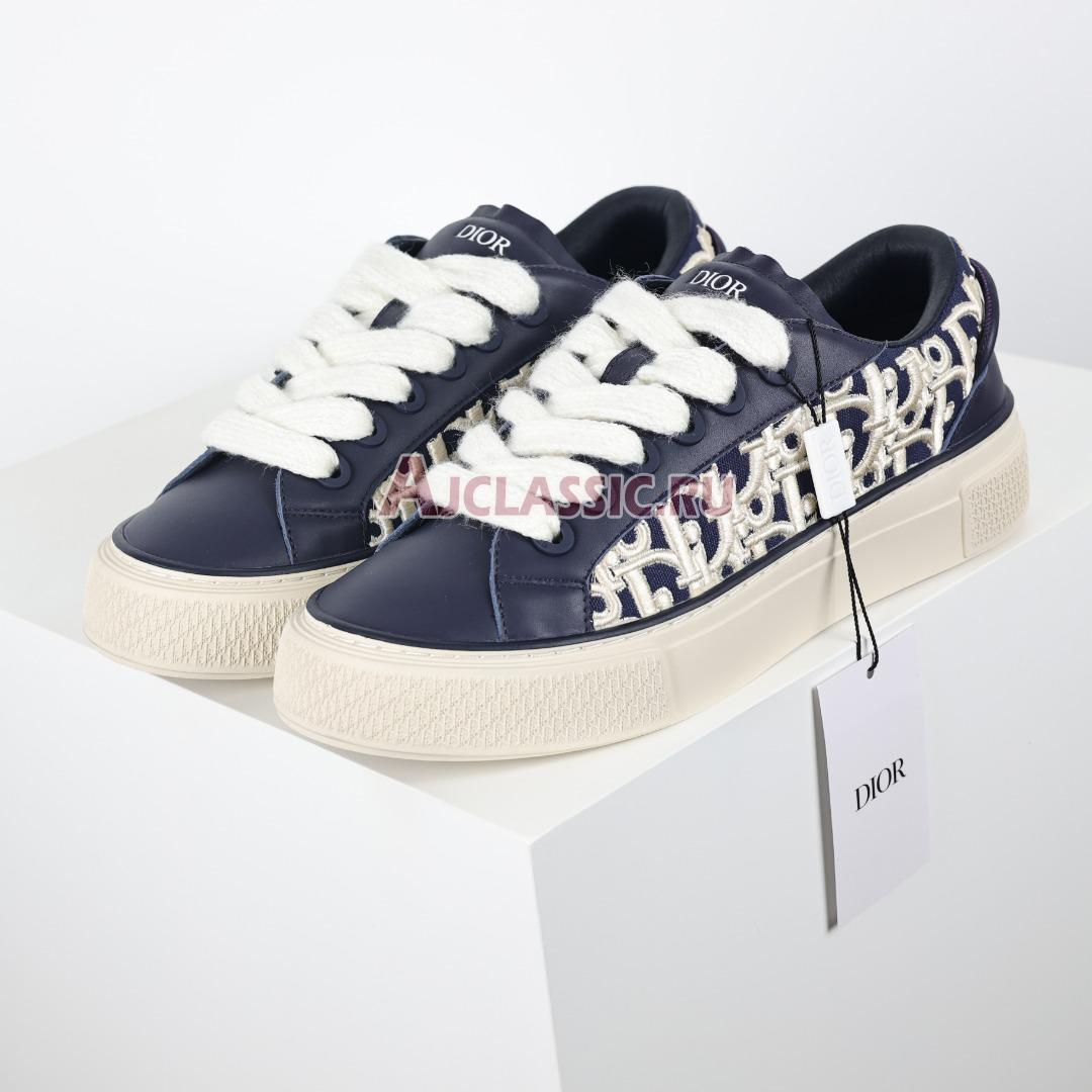 Dior B33 "Dior Oblique Raised Embroidery - Navy Blue" Sneaker 3SN303ZYQ_H561