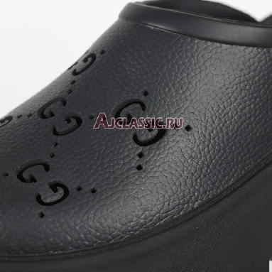 Gucci Slip On Sandal Cut Out Monogram - Black Sneaker Black/Black 655517 JFB00 1000-2 Replicas Shoes