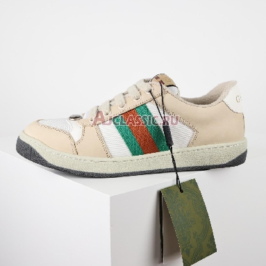 Gucci Wmns Screener Green Orange Sneaker White/Green Orange 577684 9PYQ0 9116 Replicas Shoes