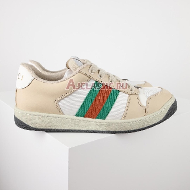 Gucci Wmns Screener Green Orange Sneaker White/Green Orange 577684 9PYQ0 9116 Replicas Shoes