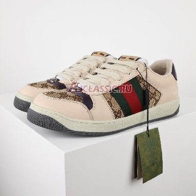 Gucci GG Screener GG Canvas - Beige Sneaker Beige/Ebony 546551 HVKI0 9765 Replicas Shoes