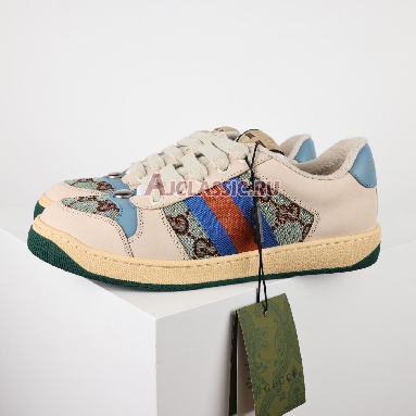 Gucci Wmns Screener Brown Blue Red Sneaker Brown/Blue/Red 677423 9SFR0 4983 Mens Womens Shoes