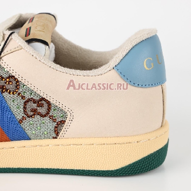 Gucci Wmns Screener Brown Blue Red Sneaker Brown/Blue/Red 677423 9SFR0 4983 Replicas Shoes