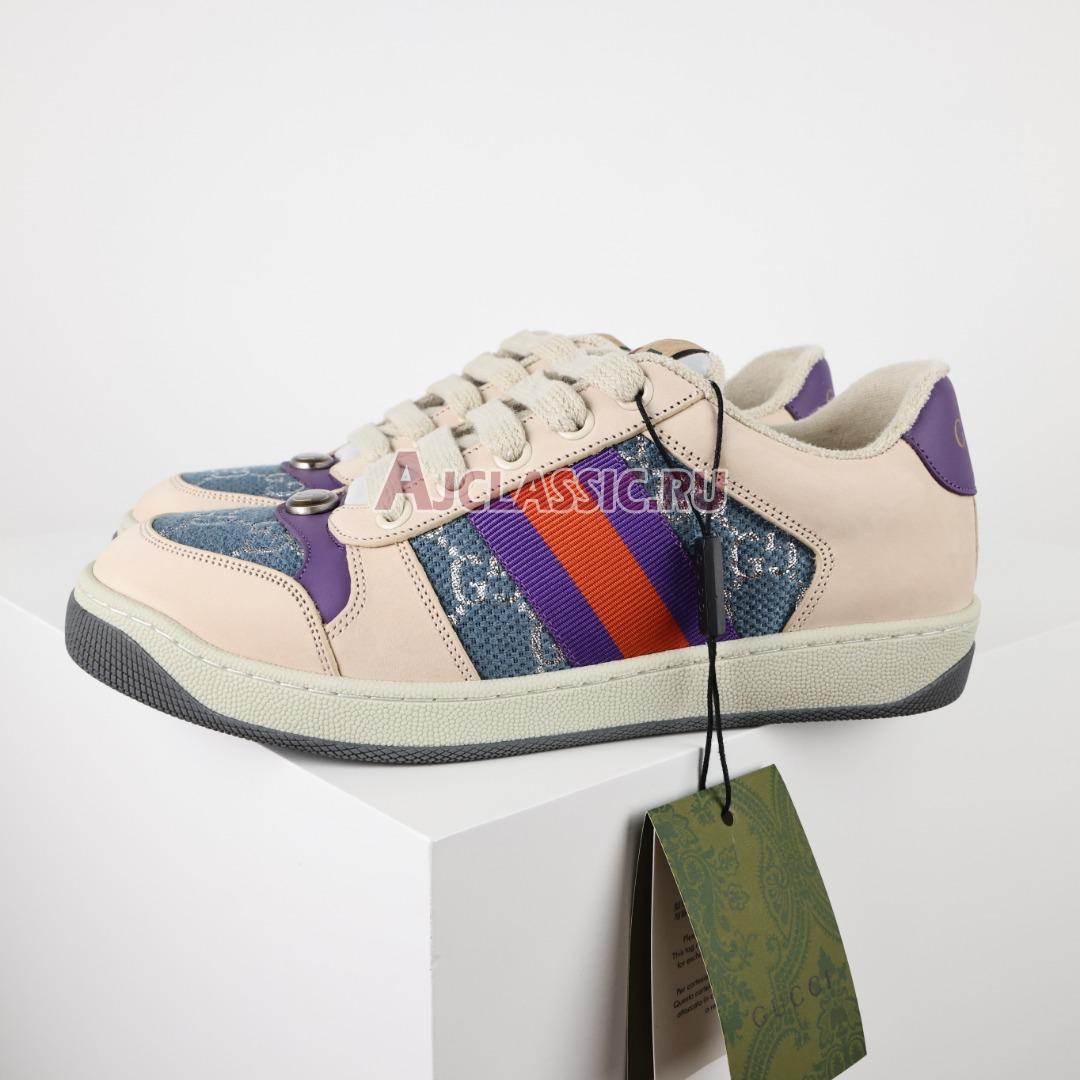 Gucci Screener "Blue GG Lame" Sneaker 577684 2C830 4690