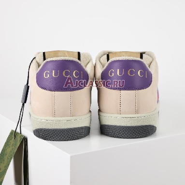 Gucci Screener Blue GG Lame Sneaker Blue/Ivory/Silver 577684 2C830 4690 Replicas Shoes