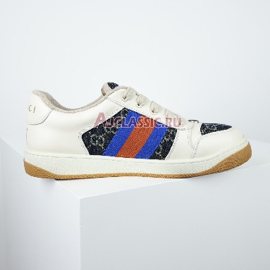 Gucci GG Screener GG Canvas - Denim Ivory Sneaker Blue/Ivory 576223 2KQ40 4467 Replicas Shoes