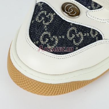 Gucci GG Screener GG Canvas - Denim Ivory Sneaker Blue/Ivory 576223 2KQ40 4467 Replicas Shoes