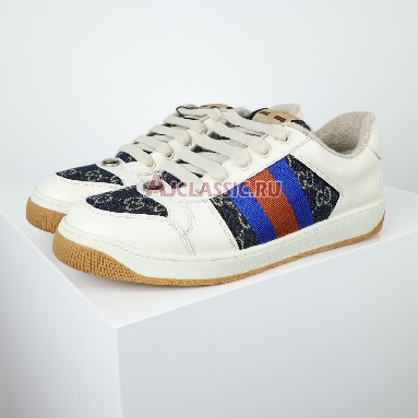 Gucci GG Screener GG Canvas - Denim Ivory Sneaker Blue/Ivory 576223 2KQ40 4467 Replicas Shoes