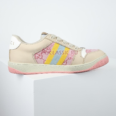 Gucci GG Screener Pink Beige Sneaker Pink/Beige 741575 9SFR0 8478 Replicas Shoes