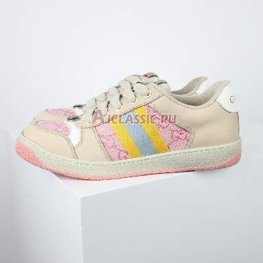 Gucci GG Screener Pink Beige Sneaker Pink/Beige 741575 9SFR0 8478 Replicas Shoes