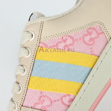 Gucci GG Screener Pink Beige Sneaker Pink/Beige 741575 9SFR0 8478 Replicas Shoes