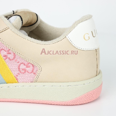 Gucci GG Screener Pink Beige Sneaker Pink/Beige 741575 9SFR0 8478 Replicas Shoes