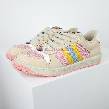 Gucci GG Screener Pink Beige Sneaker Pink/Beige 741575 9SFR0 8478 Replicas Shoes