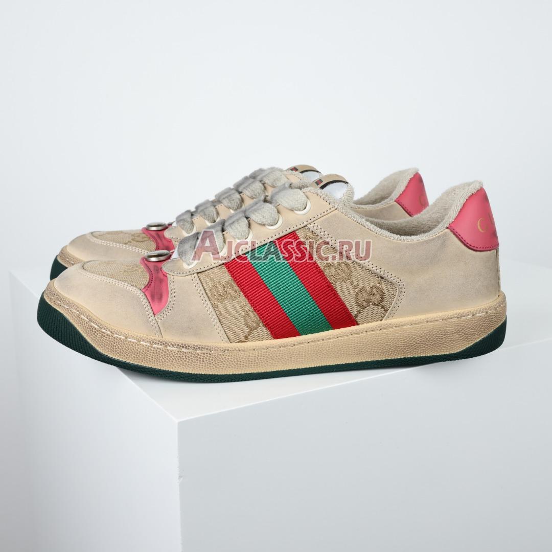 Gucci GG Screener Distressed "GG Canvas - Pink" Sneaker 546551 9Y920 9665