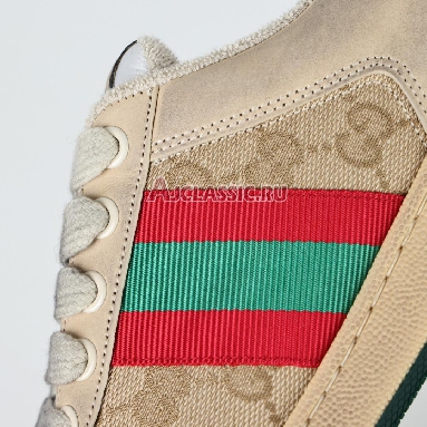 Gucci GG Screener Distressed GG Canvas - Pink Sneaker White/Tan/Green/Red/Pink 546551 9Y920 9665 Replicas Shoes