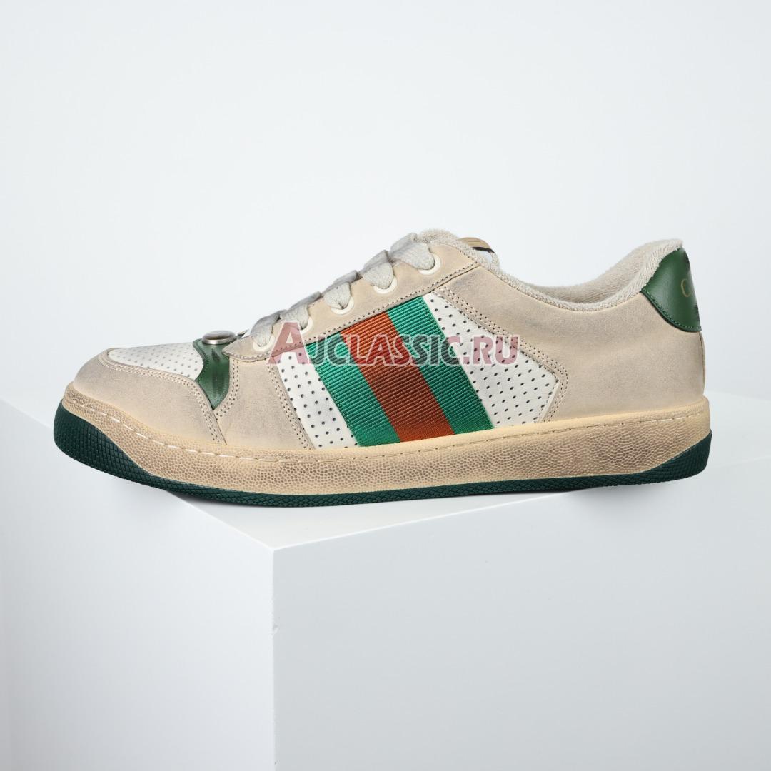 Gucci Screener Distressed "Green Orange" Sneaker 546163 0YI20 9582