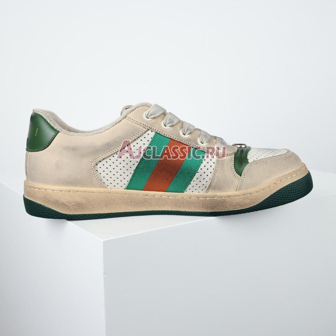 Gucci Screener Distressed "Green Orange" Sneaker 546163 0YI20 9582