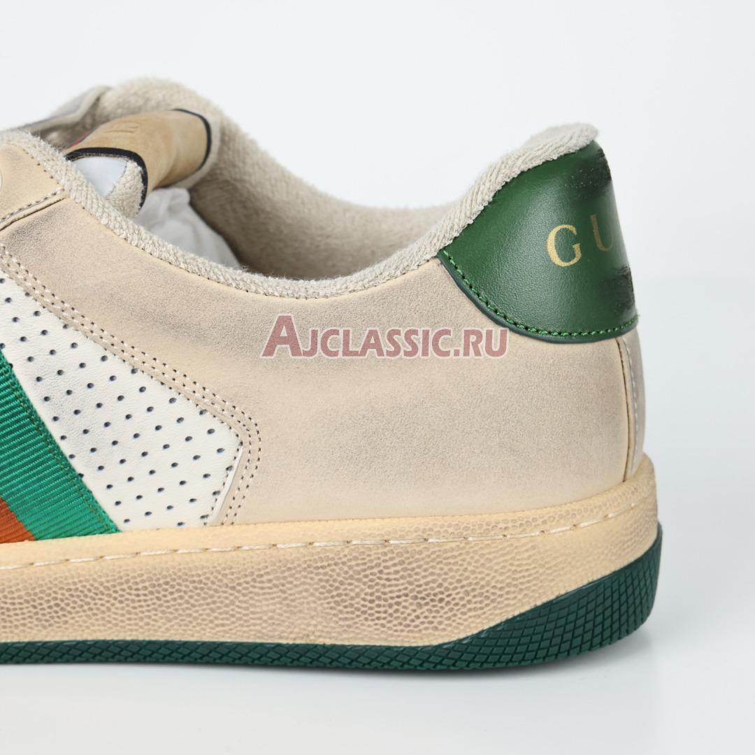 Gucci Screener Distressed "Green Orange" Sneaker 546163 0YI20 9582