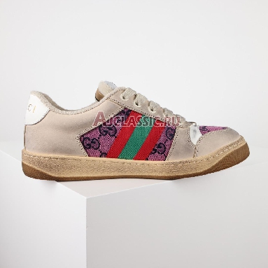 Gucci Screener Series GG Enamel Purple Double g Canvas Printing Sneaker Beige/Red/Green 570443 9SFR0 5270 Replicas Shoes