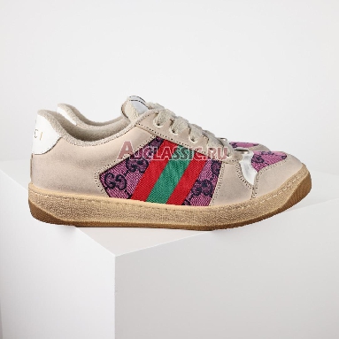 Gucci Screener Series GG Enamel Purple Double g Canvas Printing Sneaker Beige/Red/Green 570443 9SFR0 5270 Replicas Shoes