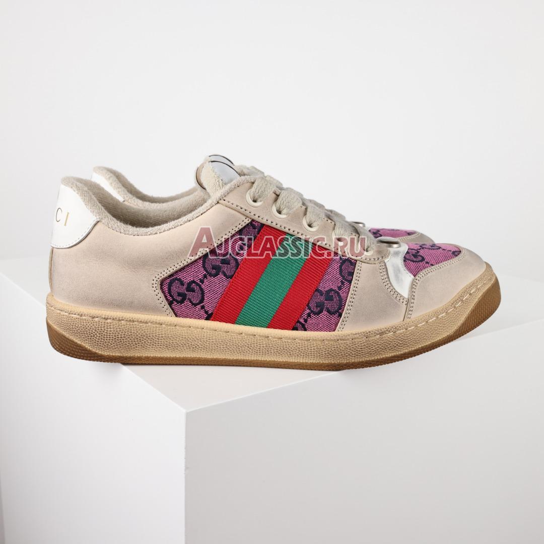 Gucci Screener Series GG "Enamel Purple Double g Canvas Printing" Sneaker 570443 9SFR0 5270