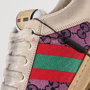 Gucci Screener Series GG Enamel Purple Double g Canvas Printing Sneaker Beige/Red/Green 570443 9SFR0 5270 Replicas Shoes