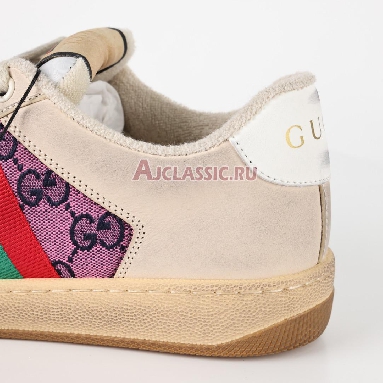 Gucci Screener Series GG Enamel Purple Double g Canvas Printing Sneaker Beige/Red/Green 570443 9SFR0 5270 Replicas Shoes