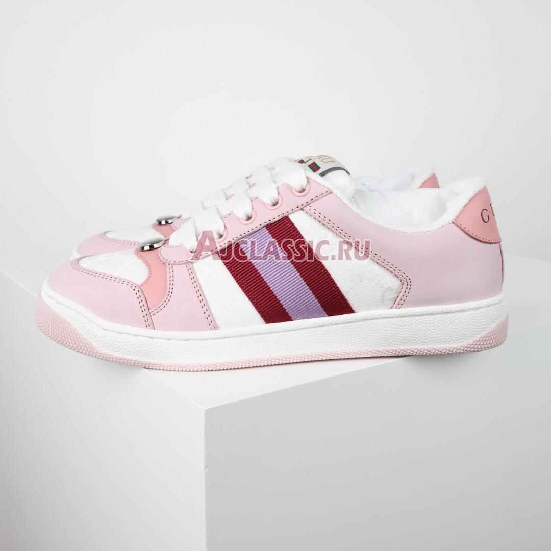 Gucci Wmns Screener "White Pink" Sneaker 677423 HVKI0 9090