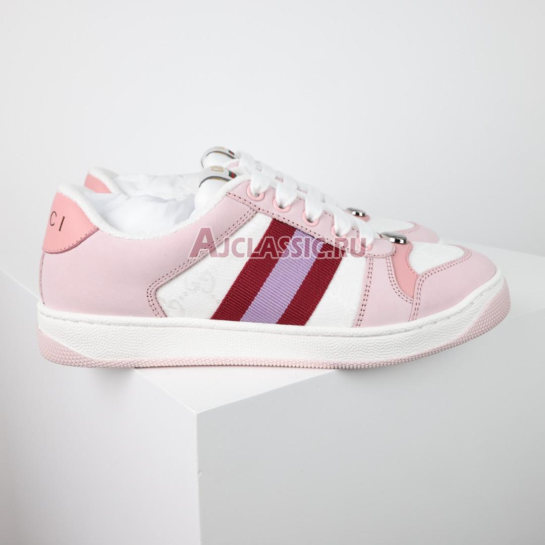 Gucci Wmns Screener "White Pink" Sneaker 677423 HVKI0 9090