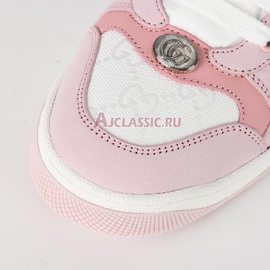 Gucci Wmns Screener White Pink Sneaker White/Pink 677423 HVKI0 9090 Replicas Shoes