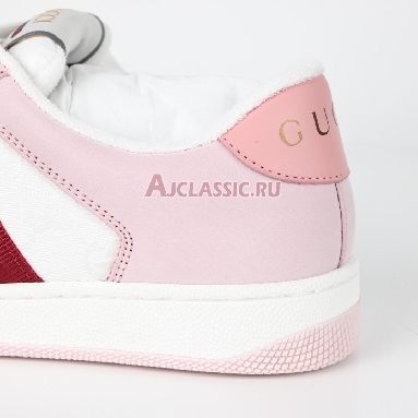 Gucci Wmns Screener White Pink Sneaker White/Pink 677423 HVKI0 9090 Replicas Shoes