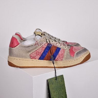 Gucci Wmns Screener Distressed Grey Pink Sneaker Grey/Pink 546551 9Y920 9666_2 Replicas Shoes