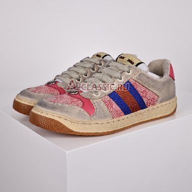 Gucci Wmns Screener Distressed Grey Pink Sneaker Grey/Pink 546551 9Y920 9666_2 Replicas Shoes