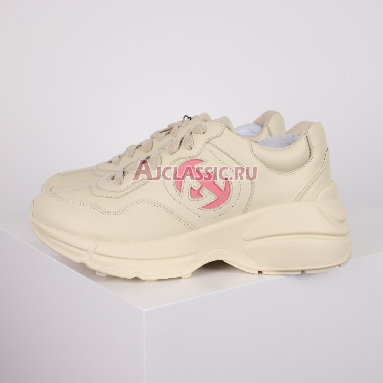 Gucci Rhython Ivory Wild Rose Wmns Sneaker Ivory/Wild Rose 757887 UPG70 9564_2 Replicas Shoes