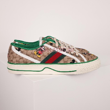 Disney x Gucci Tennis 1977 Mickey Mouse Sneaker Beige/Ebony/Green/Red 606111 H0T10 8530 Replicas Shoes