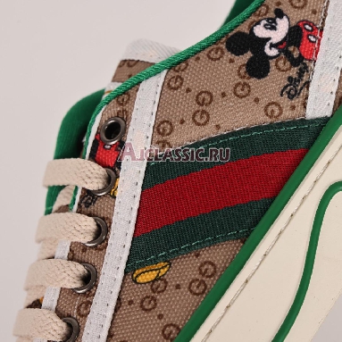 Disney x Gucci Tennis 1977 Mickey Mouse Sneaker Beige/Ebony/Green/Red 606111 H0T10 8530 Replicas Shoes