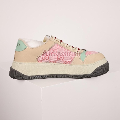 Gucci Screener GG Monogram - Beige Pink Wmns Sneaker Pink/Beige 750633 FAB4C 5644 Replicas Shoes