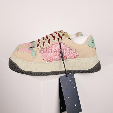 Gucci Screener GG Monogram - Beige Pink Wmns Sneaker Pink/Beige 750633 FAB4C 5644 Replicas Shoes