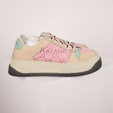 Gucci Screener GG Monogram - Beige Pink Wmns Sneaker Pink/Beige 750633 FAB4C 5644 Replicas Shoes