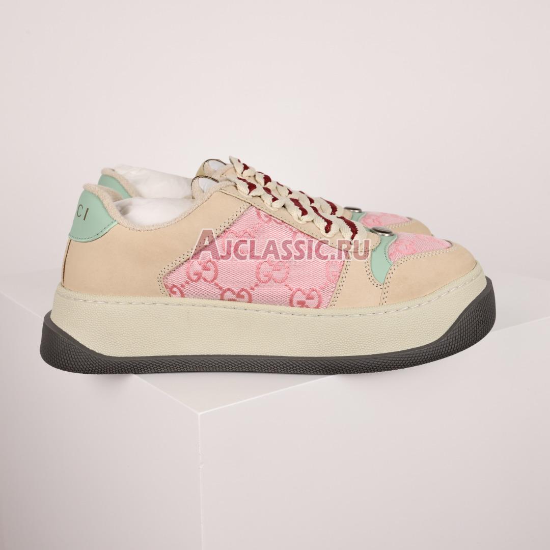 Gucci Screener "GG Monogram - Beige Pink" Wmns Sneaker 750633 FAB4C 5644