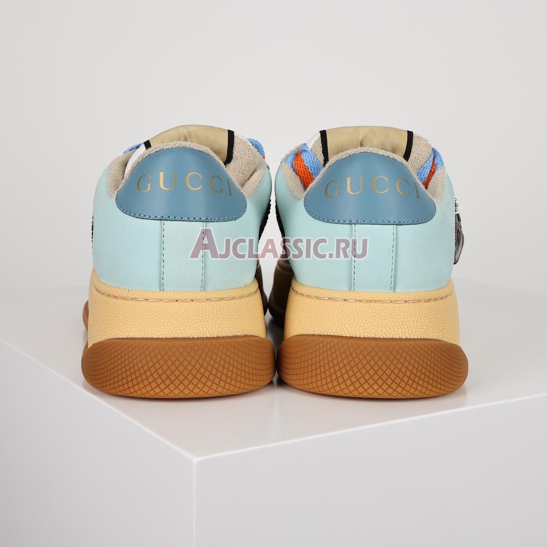 Gucci Screener "GG Monogram - Beige Blue Orange" Wmns Sneaker 757700 FAB4C 2562