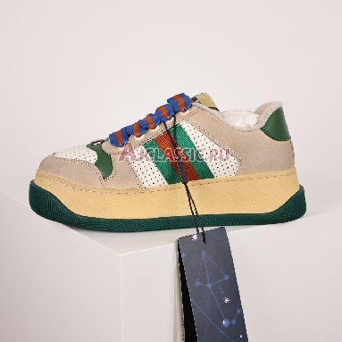 Gucci Screener Off White Green Red Sneaker Off White/Beige/Green/Red 756465 0YIA0 9547 Replicas Shoes